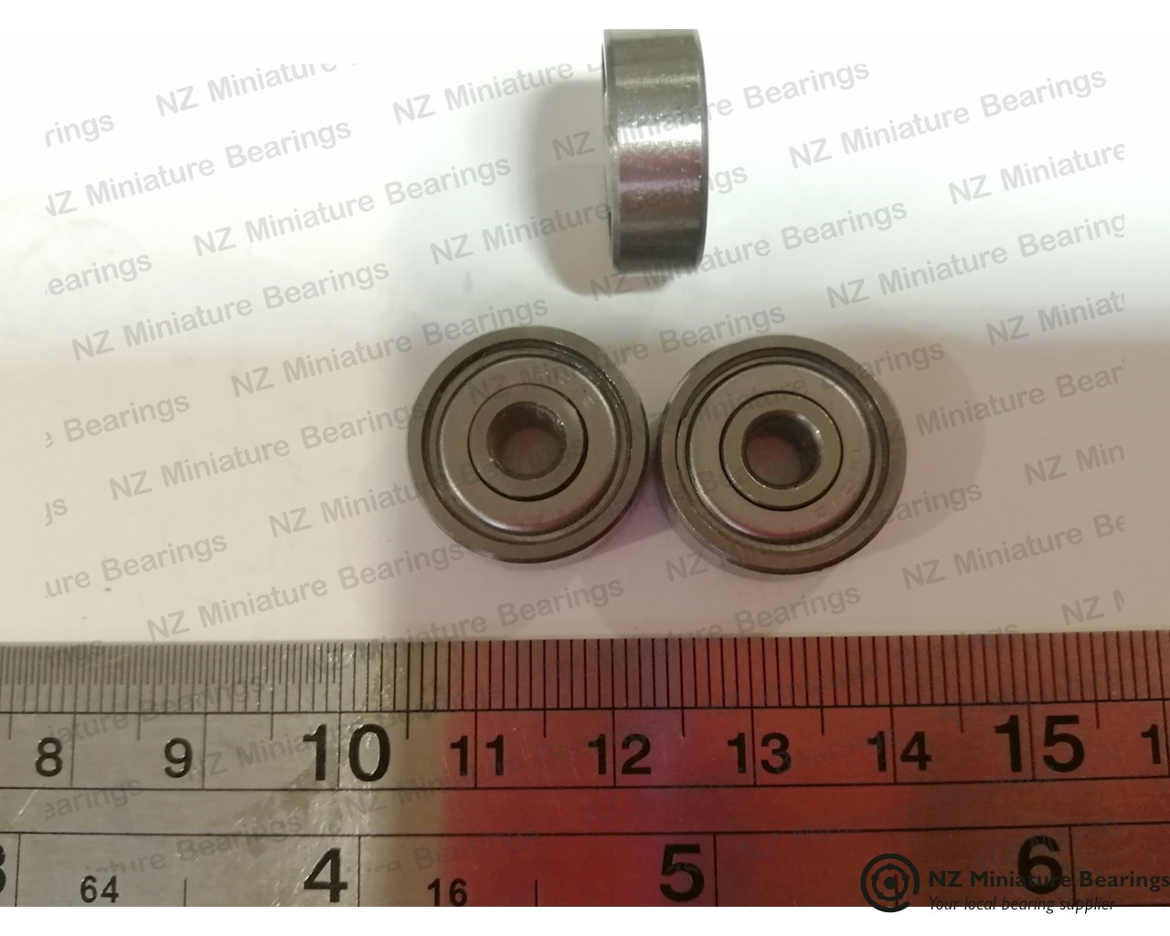 thumbnail image 2 of RBC R166 ZZ Ball Bearings – 3/16 X 3/8 X 1/8 Inch, ABEC3, Shielded (R166 Z) 2 of 3